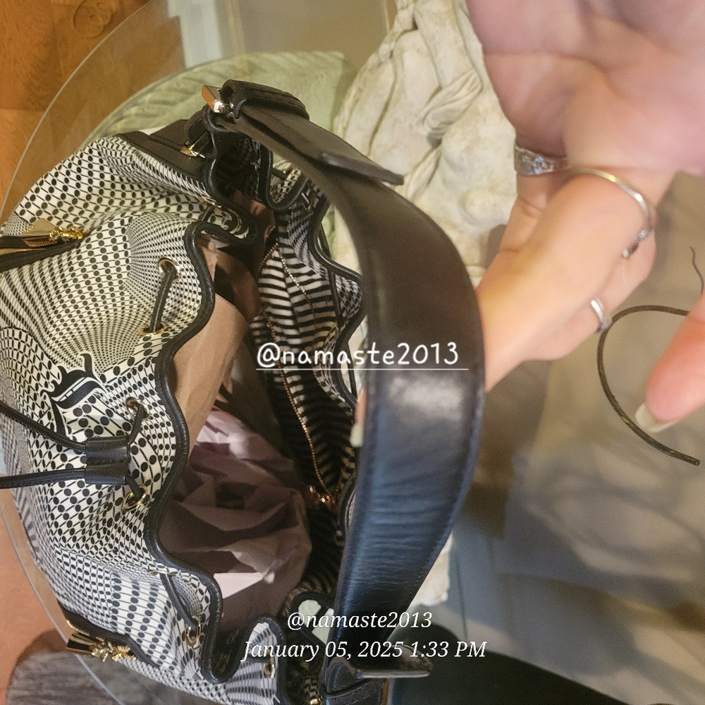 L.A.M.B. by Gwen Stefani Broadgate Samburu Hobo Bucket Bag Designer #71 - Picture 6 of 13